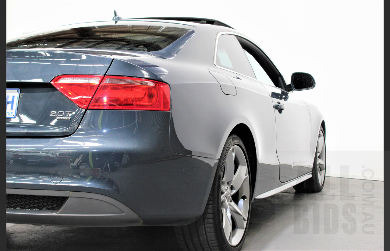 4/2009 Audi A5 2.0 TFSI Quattro 8T S-Line 2d Coupe Grey 2.0L Turbo