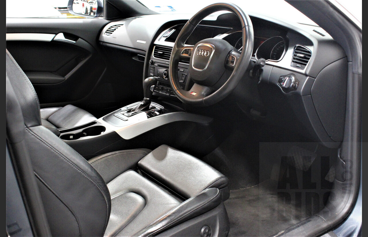 4/2009 Audi A5 2.0 TFSI Quattro 8T S-Line 2d Coupe Grey 2.0L Turbo