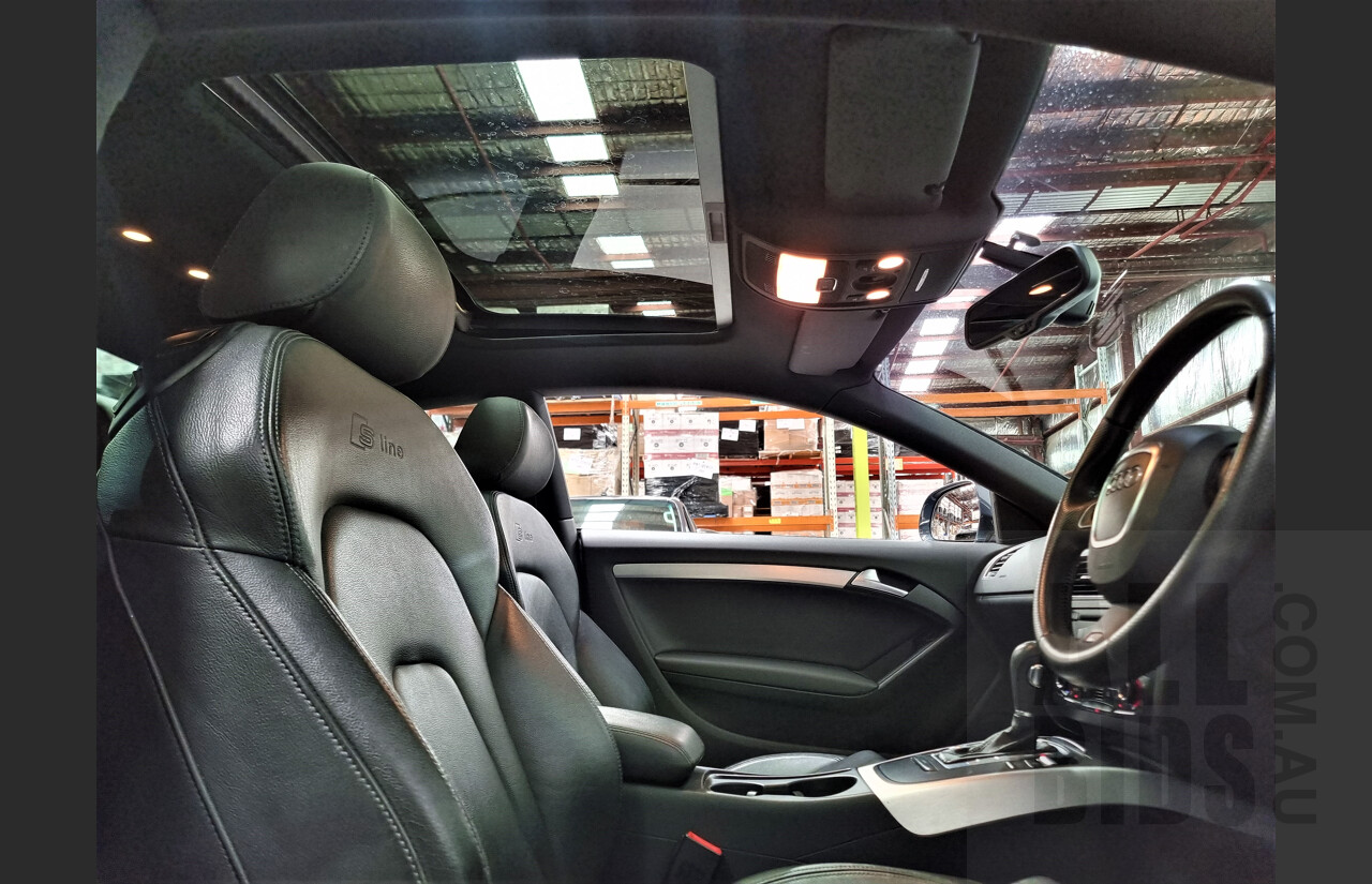 4/2009 Audi A5 2.0 TFSI Quattro 8T S-Line 2d Coupe Grey 2.0L Turbo