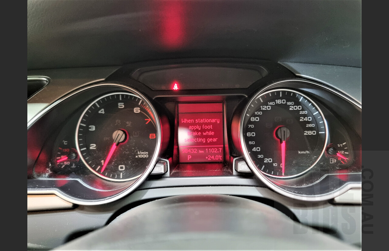 4/2009 Audi A5 2.0 TFSI Quattro 8T S-Line 2d Coupe Grey 2.0L Turbo