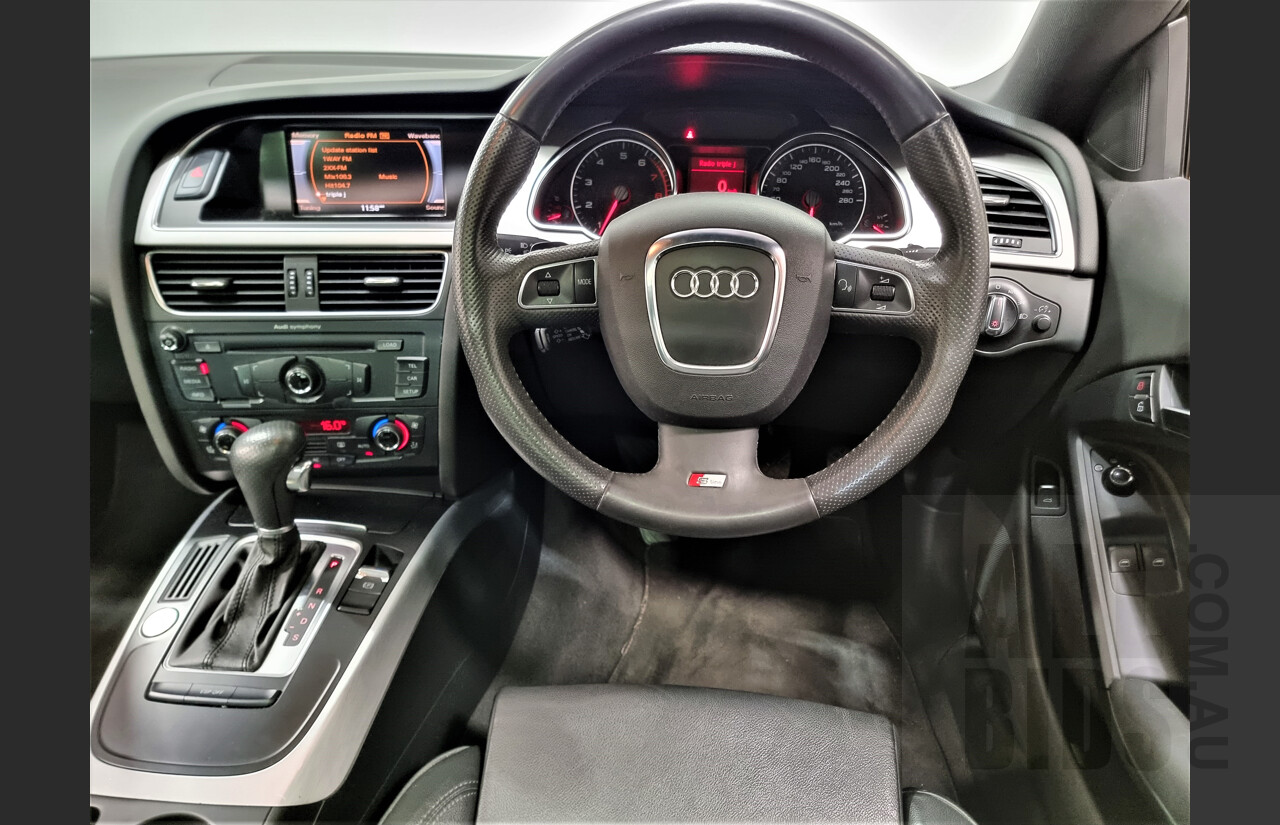 4/2009 Audi A5 2.0 TFSI Quattro 8T S-Line 2d Coupe Grey 2.0L Turbo