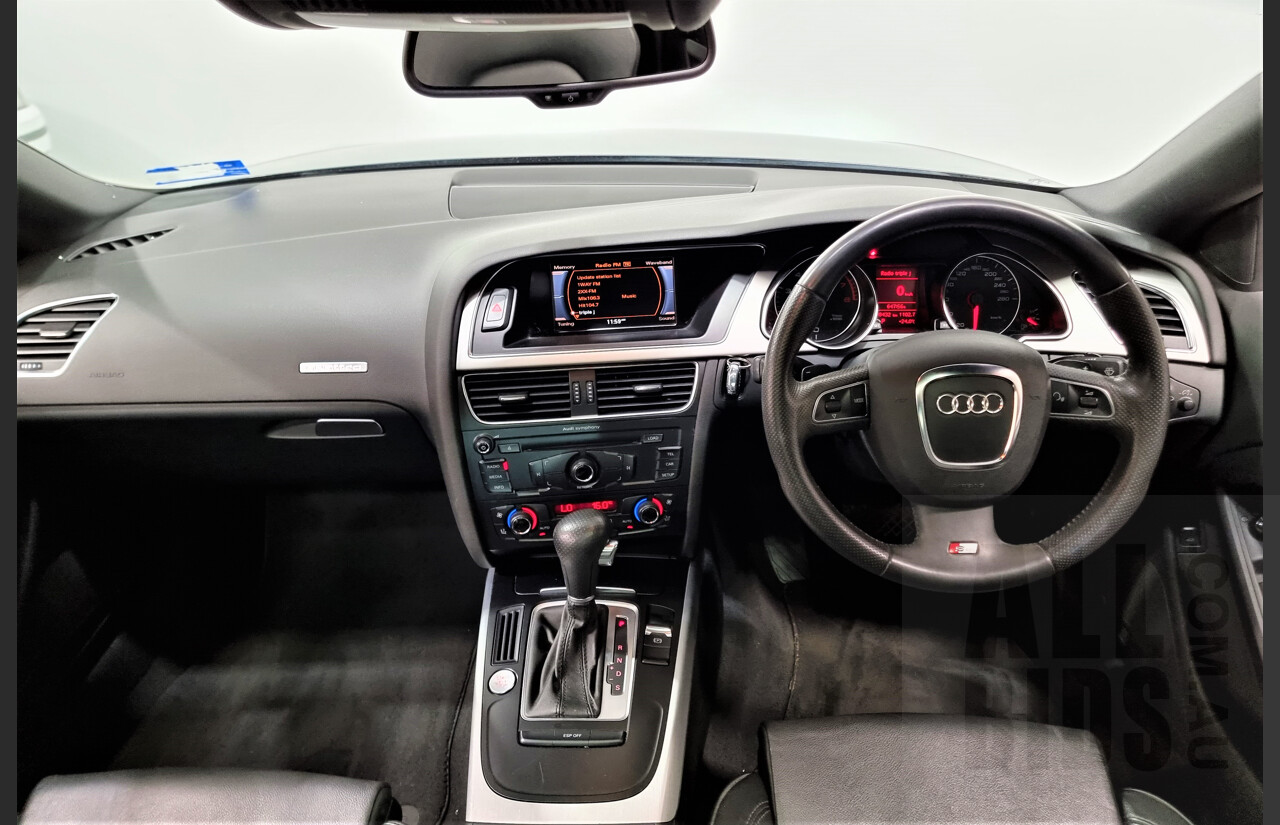 4/2009 Audi A5 2.0 TFSI Quattro 8T S-Line 2d Coupe Grey 2.0L Turbo