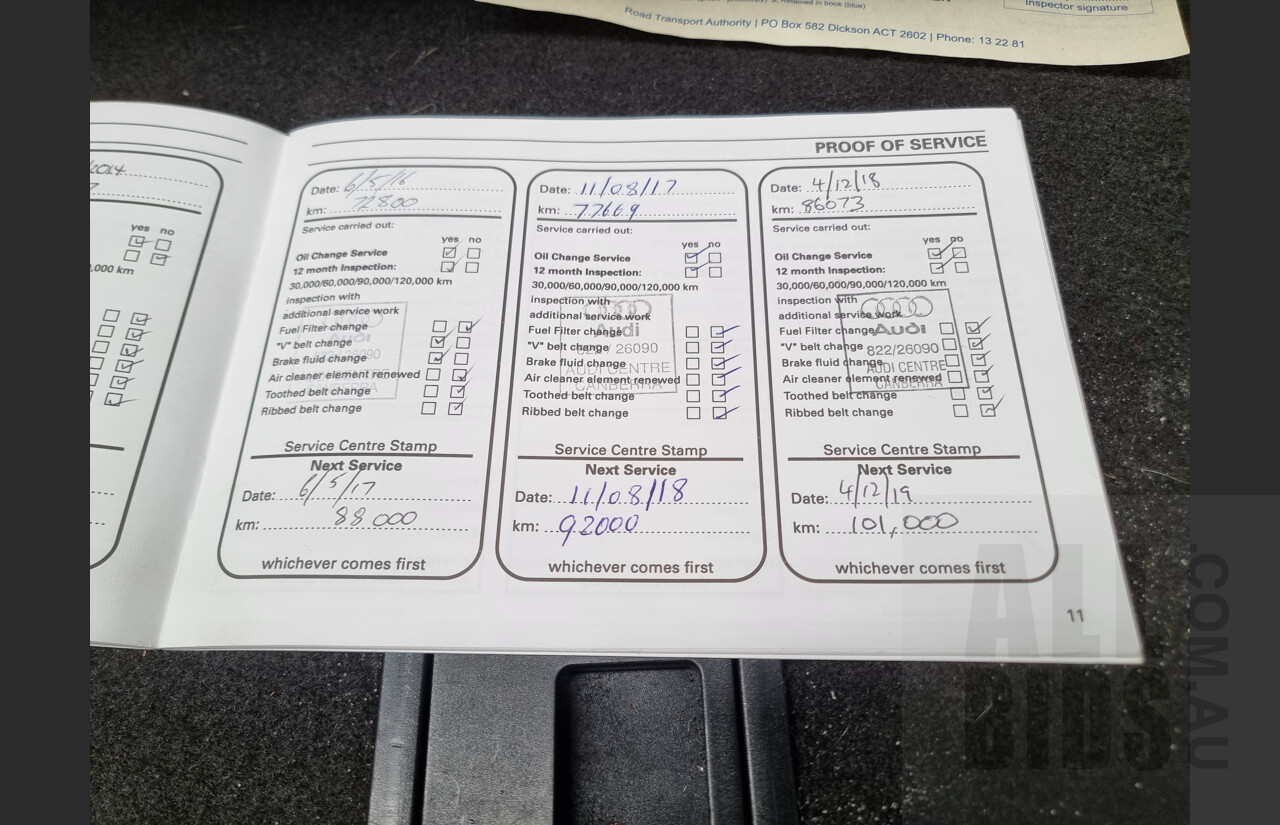 4/2009 Audi A5 2.0 TFSI Quattro 8T S-Line 2d Coupe Grey 2.0L Turbo