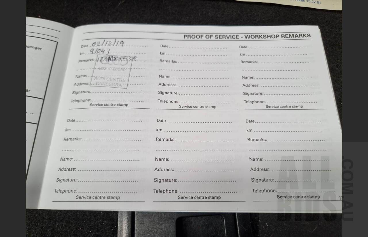 4/2009 Audi A5 2.0 TFSI Quattro 8T S-Line 2d Coupe Grey 2.0L Turbo