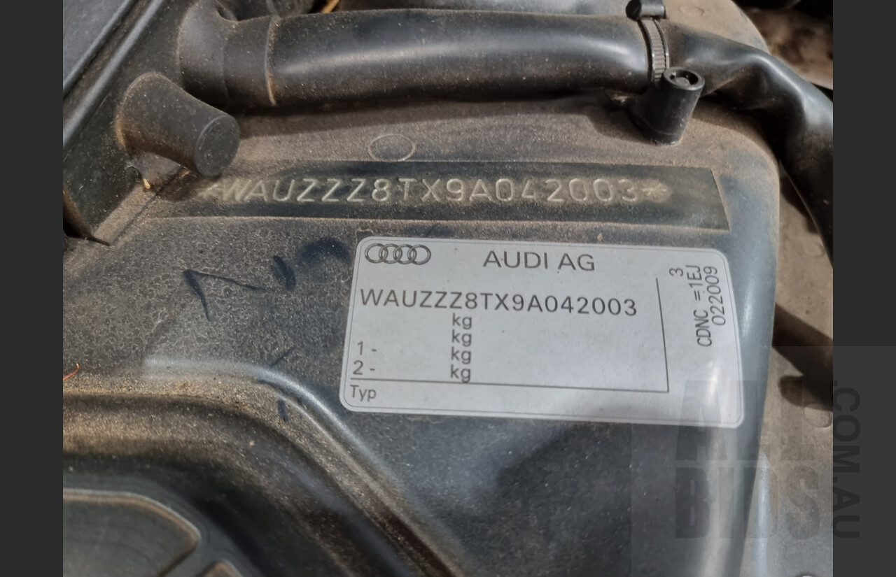 4/2009 Audi A5 2.0 TFSI Quattro 8T S-Line 2d Coupe Grey 2.0L Turbo