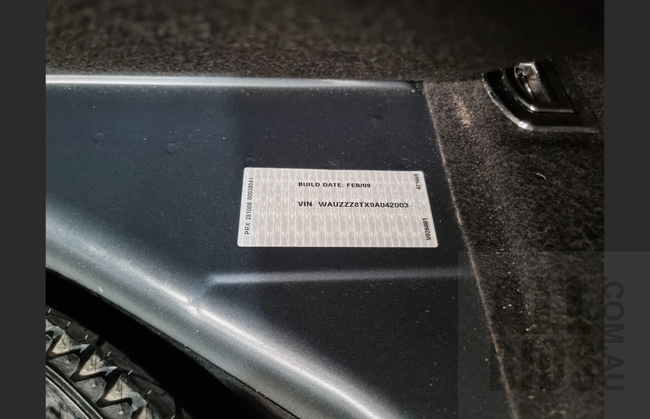 4/2009 Audi A5 2.0 TFSI Quattro 8T S-Line 2d Coupe Grey 2.0L Turbo