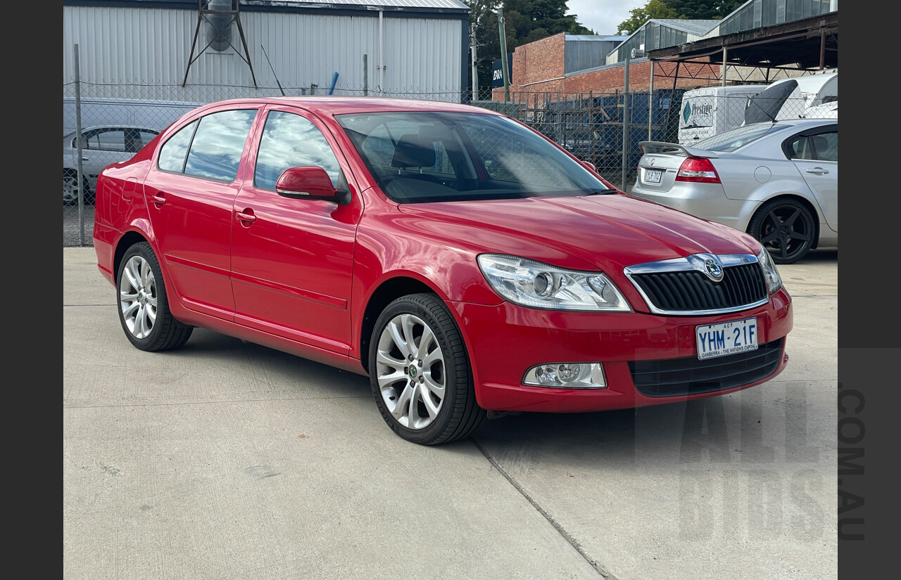 6/2010 Skoda Octavia 118 TSI 1Z MY10 5d Liftback Red 1.8L