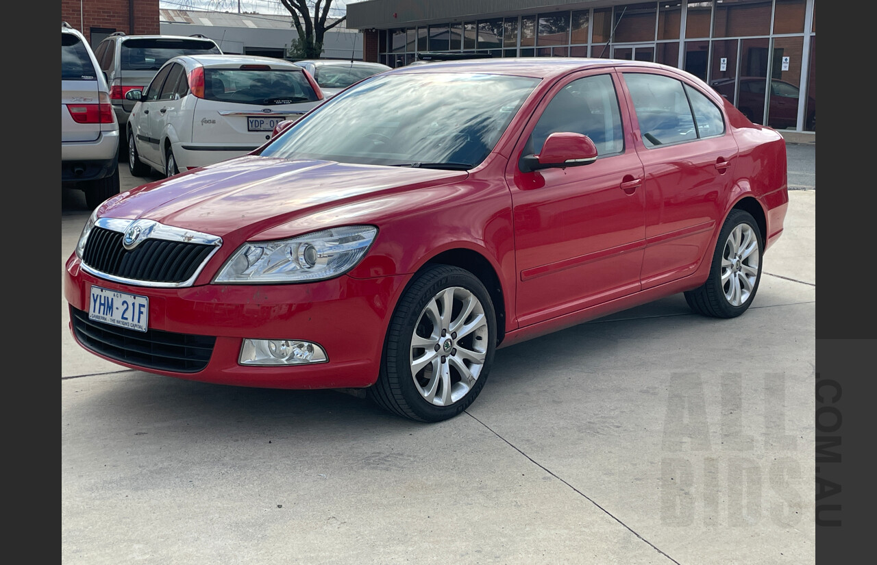 6/2010 Skoda Octavia 118 TSI 1Z MY10 5d Liftback Red 1.8L