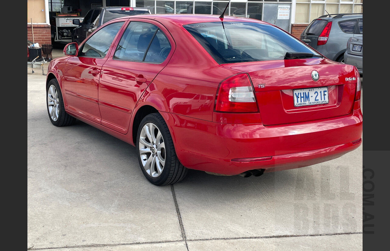 6/2010 Skoda Octavia 118 TSI 1Z MY10 5d Liftback Red 1.8L