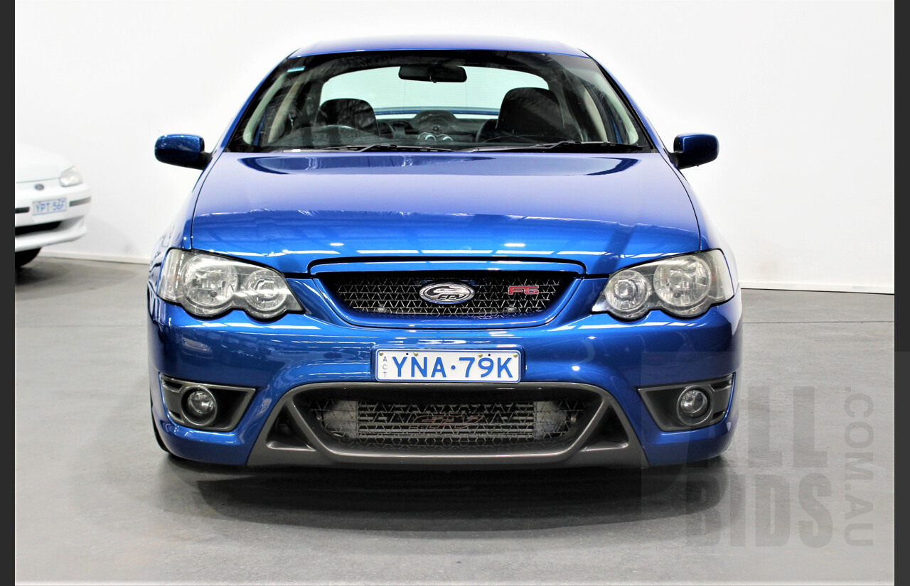 2/2007 Ford FPV F6 Typhoon BF MKII 4d Sedan Conquer Blue Metallic 4.0L Modified 590rwkw