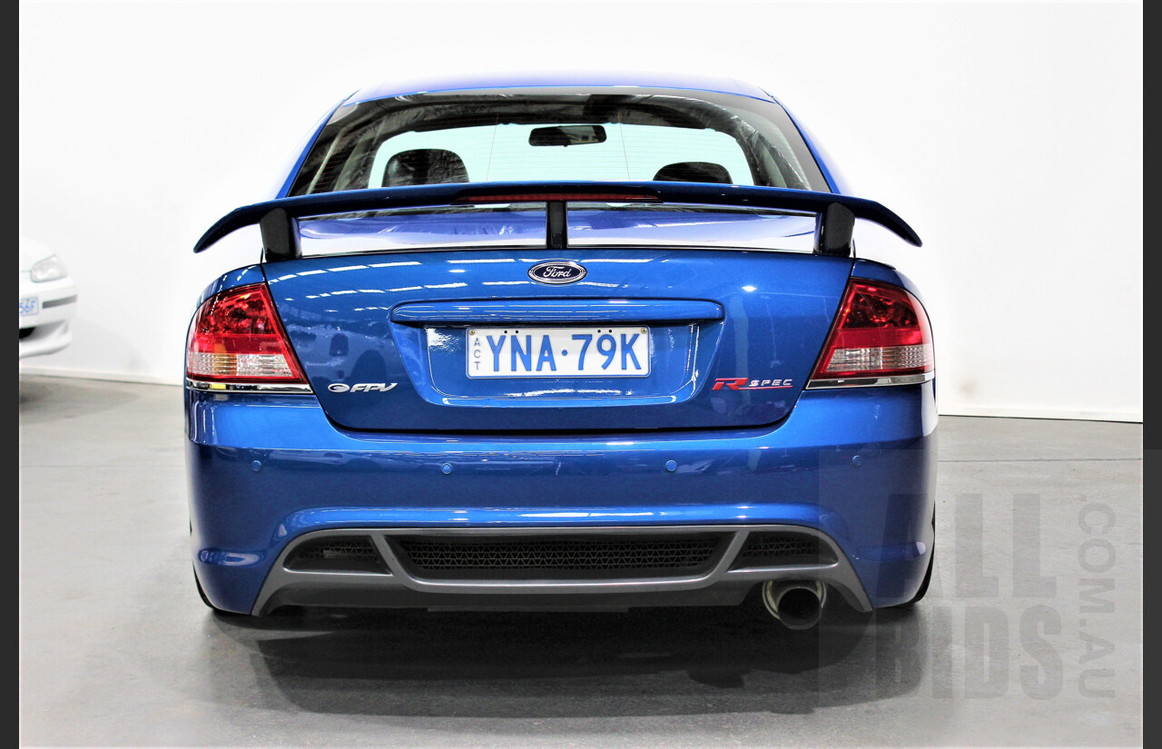 2/2007 Ford FPV F6 Typhoon BF MKII 4d Sedan Conquer Blue Metallic 4.0L Modified 590rwkw