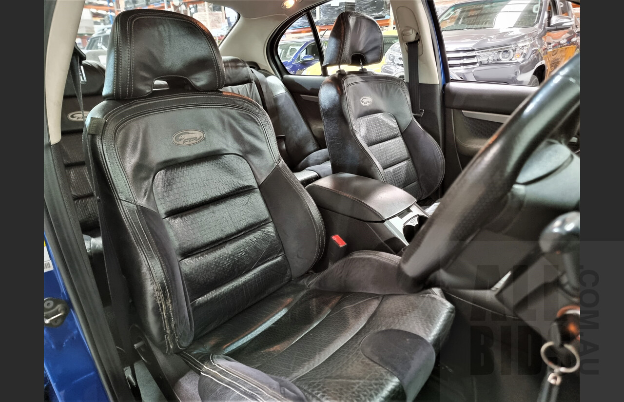 2/2007 Ford FPV F6 Typhoon BF MKII 4d Sedan Conquer Blue Metallic 4.0L Modified 590rwkw