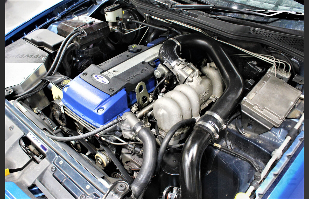 2/2007 Ford FPV F6 Typhoon BF MKII 4d Sedan Conquer Blue Metallic 4.0L Modified 590rwkw