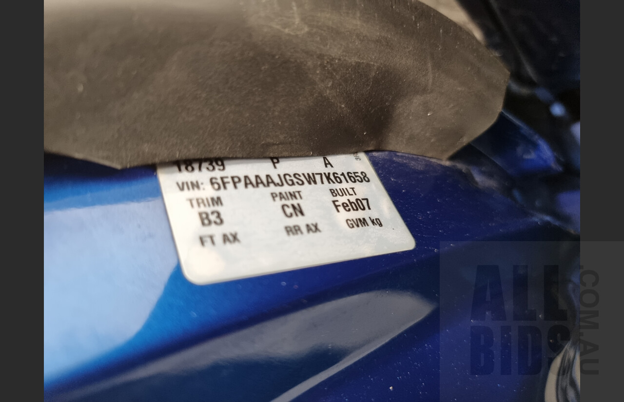2/2007 Ford FPV F6 Typhoon BF MKII 4d Sedan Conquer Blue Metallic 4.0L Modified 590rwkw