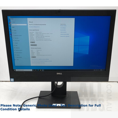Dell OptiPlex 7440 AIO Intel Core i5 (6600) 3.30GHz CPU 23.8-Inch All-in-One Computer