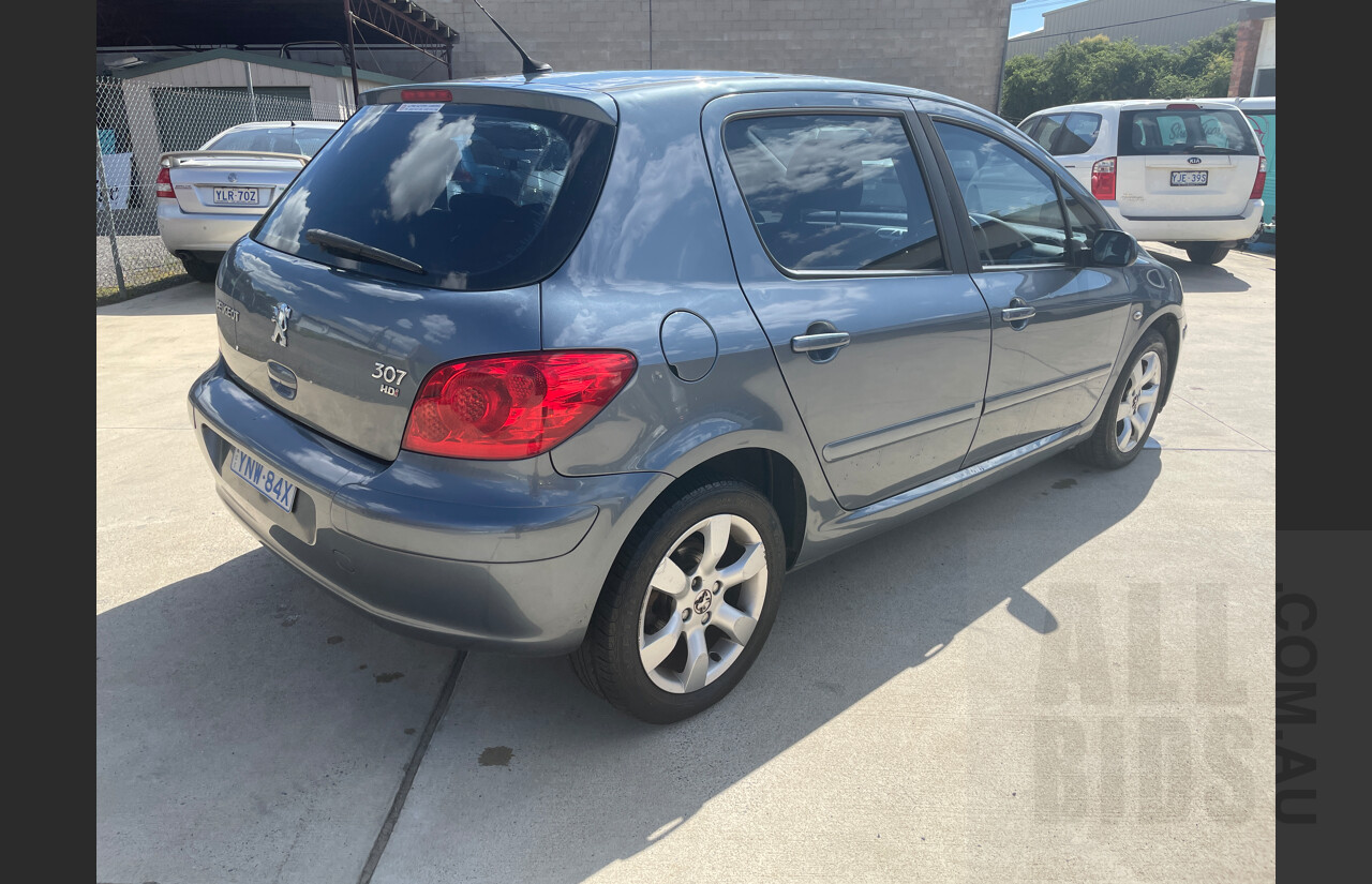 11/2006 Peugeot 307 XSE HDi 2.0 MY06 UPGRADE 5d Hatchback Grey 2.0L