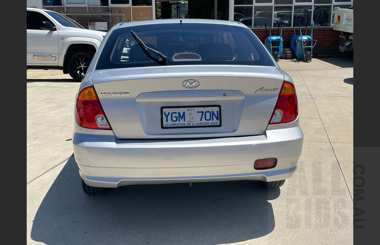 10/2003 Hyundai Accent GS LC 3d Hatchback Silver 1.5L