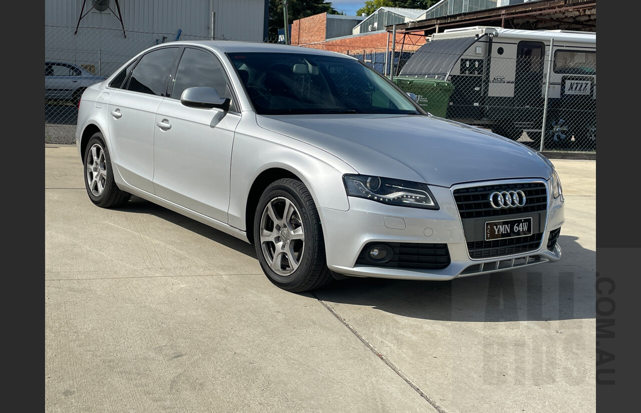 2/2011 Audi A4 1.8 TFSI B8 (8K) MY11 4d Sedan Silver 1.8L