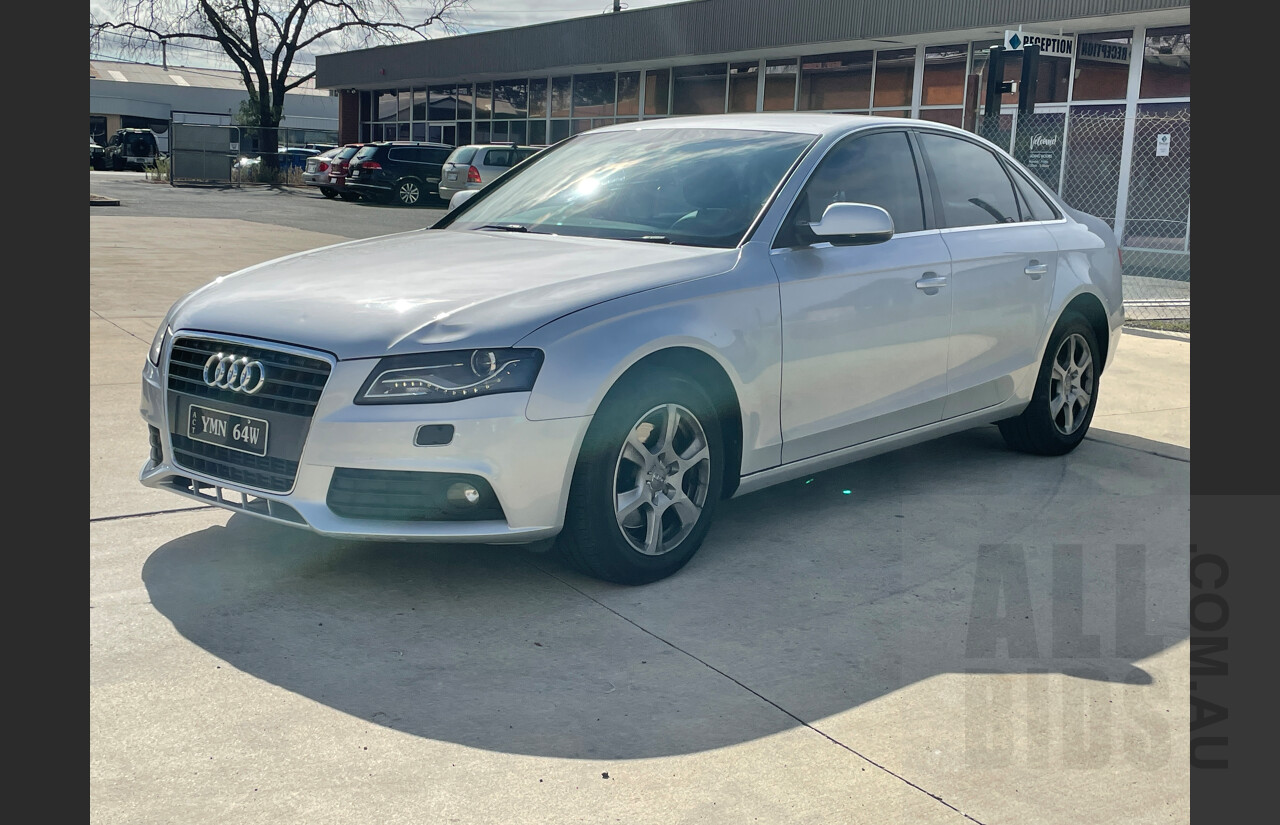 2/2011 Audi A4 1.8 TFSI B8 (8K) MY11 4d Sedan Silver 1.8L