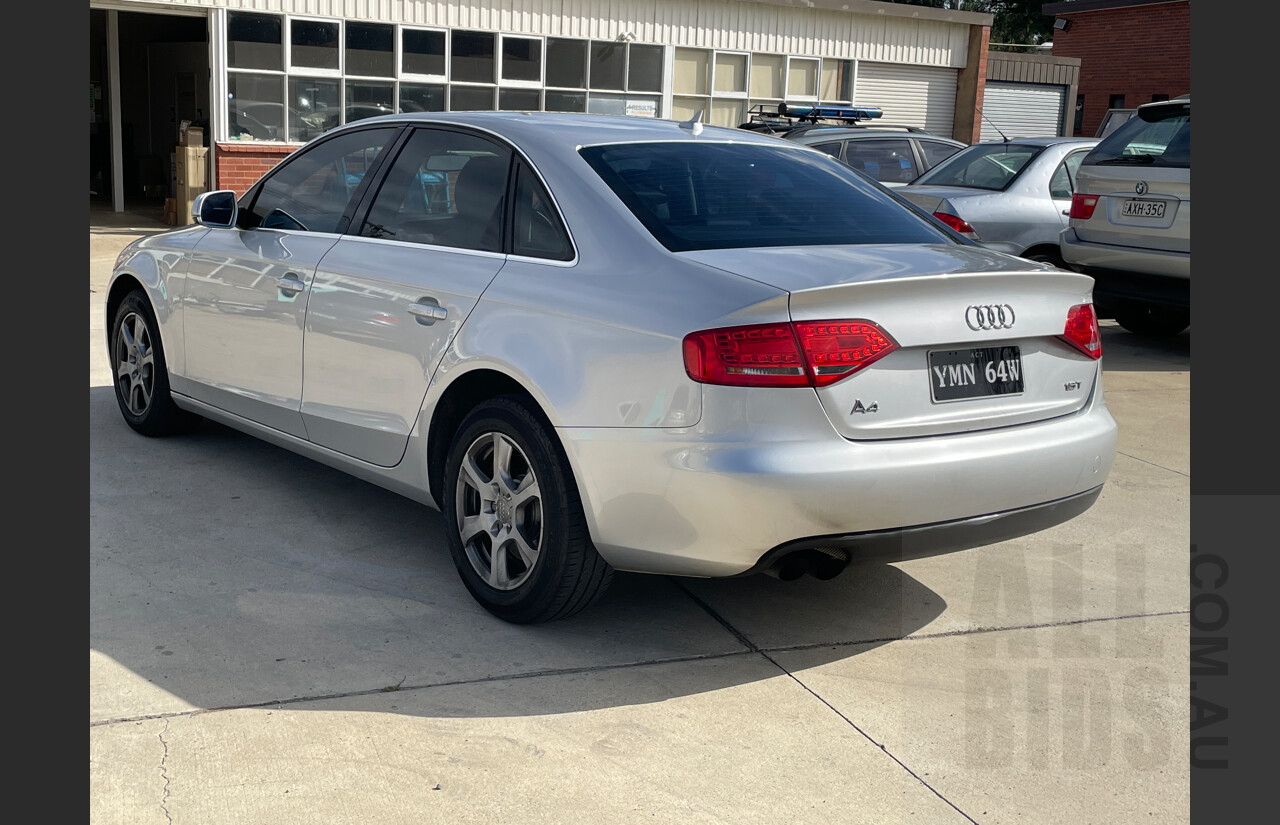2/2011 Audi A4 1.8 TFSI B8 (8K) MY11 4d Sedan Silver 1.8L