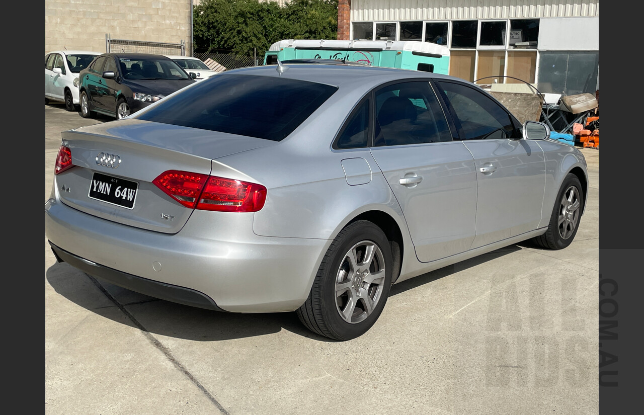 2/2011 Audi A4 1.8 TFSI B8 (8K) MY11 4d Sedan Silver 1.8L