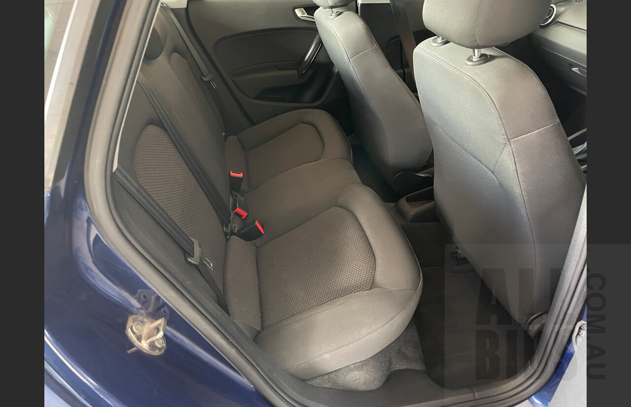 9/2012 Audi A1 Sportback 1.4 TFSI Attraction 8X MY12 5d Hatchback Blue 1.4L