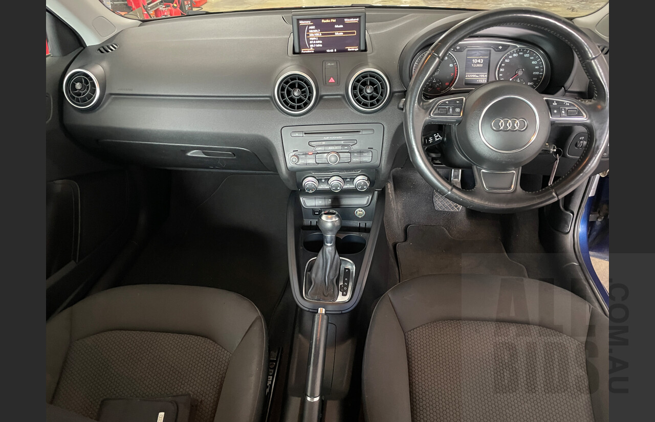 9/2012 Audi A1 Sportback 1.4 TFSI Attraction 8X MY12 5d Hatchback Blue 1.4L