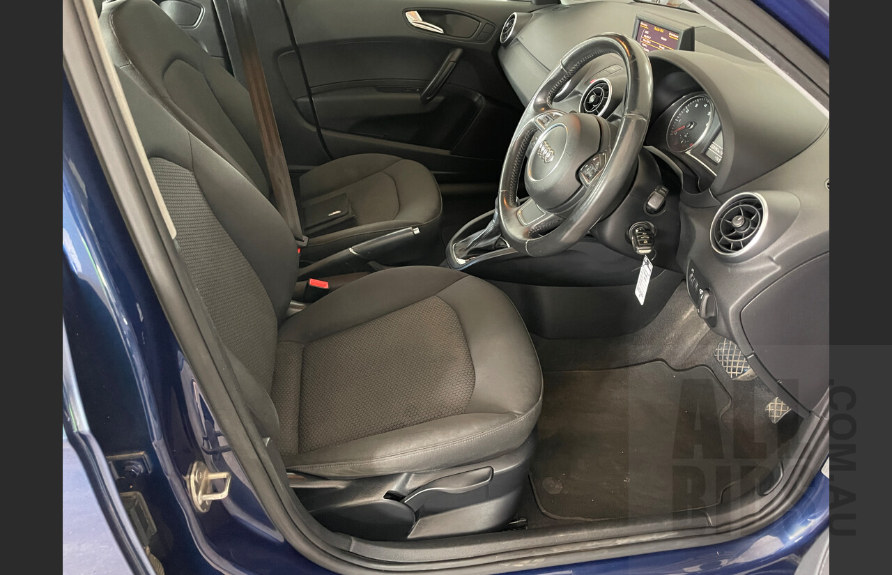 9/2012 Audi A1 Sportback 1.4 TFSI Attraction 8X MY12 5d Hatchback Blue 1.4L