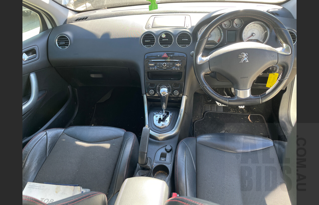 7/2013 Peugeot 308 Sportium Touring Turbo  4d Wagon White 1.6L
