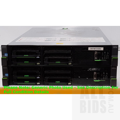 Fujitsu Primergy RX300 S7 Intel Xeon (E5-2620) 6 Core 2.00 GHz-2.50 GHz CPU 2 RU Server - Lot of Two