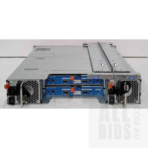 Dell (E03J) Compellent SC200 12-Bay SAS Hard Drive Array (33TB Installed) with Controller Modules