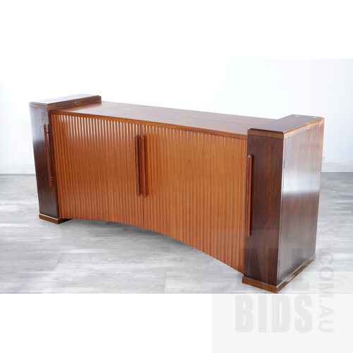 Bespoke David Upfill Brown Cedar and Tasmanian Blackwood Sideboard, Commissioned in the 1990s
