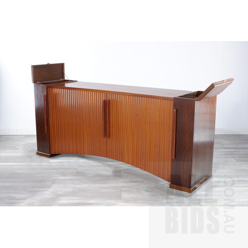 Bespoke David Upfill Brown Cedar and Tasmanian Blackwood Sideboard, Commissioned in the 1990s