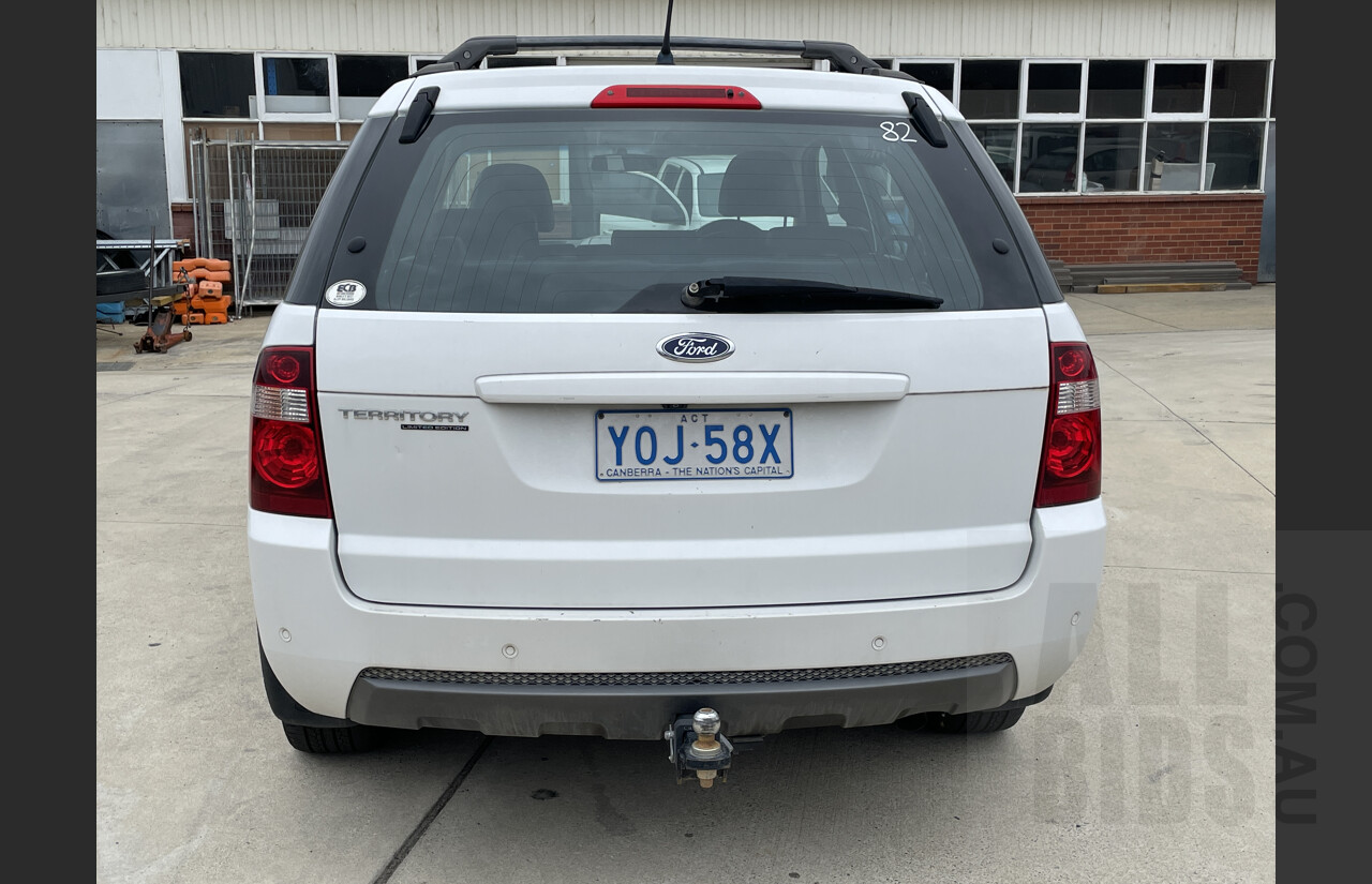10/2010 Ford Territory TS Limited Edition (4x4) SY MKII 4d Wagon White 4.0L