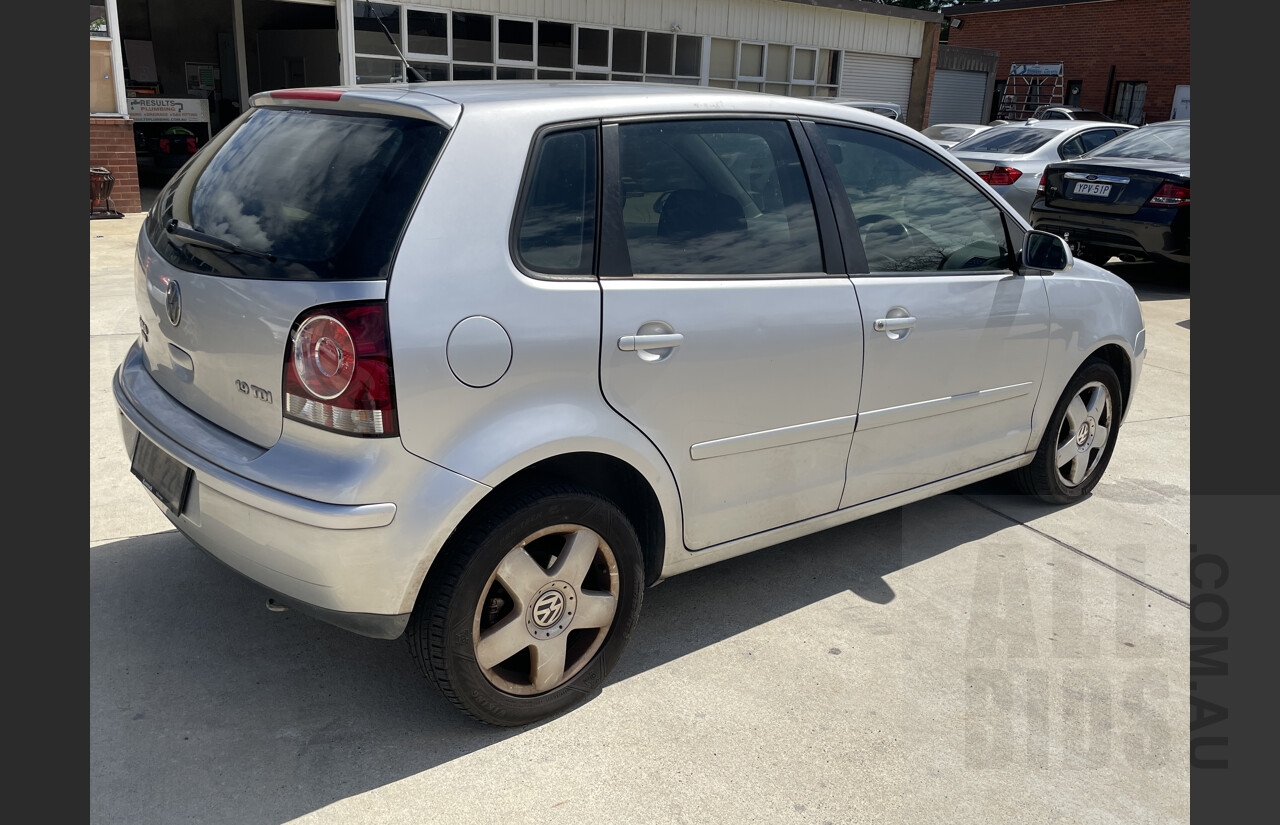 10/2008 Volkswagen Polo Pacific TDI 9N MY08 UPGRADE 5d Hatchback Silver 1.9L