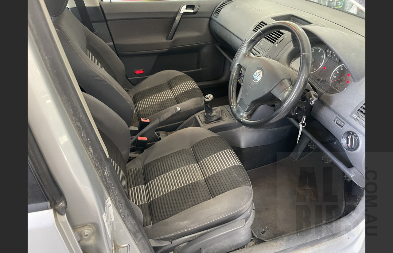 10/2008 Volkswagen Polo Pacific TDI 9N MY08 UPGRADE 5d Hatchback Silver 1.9L