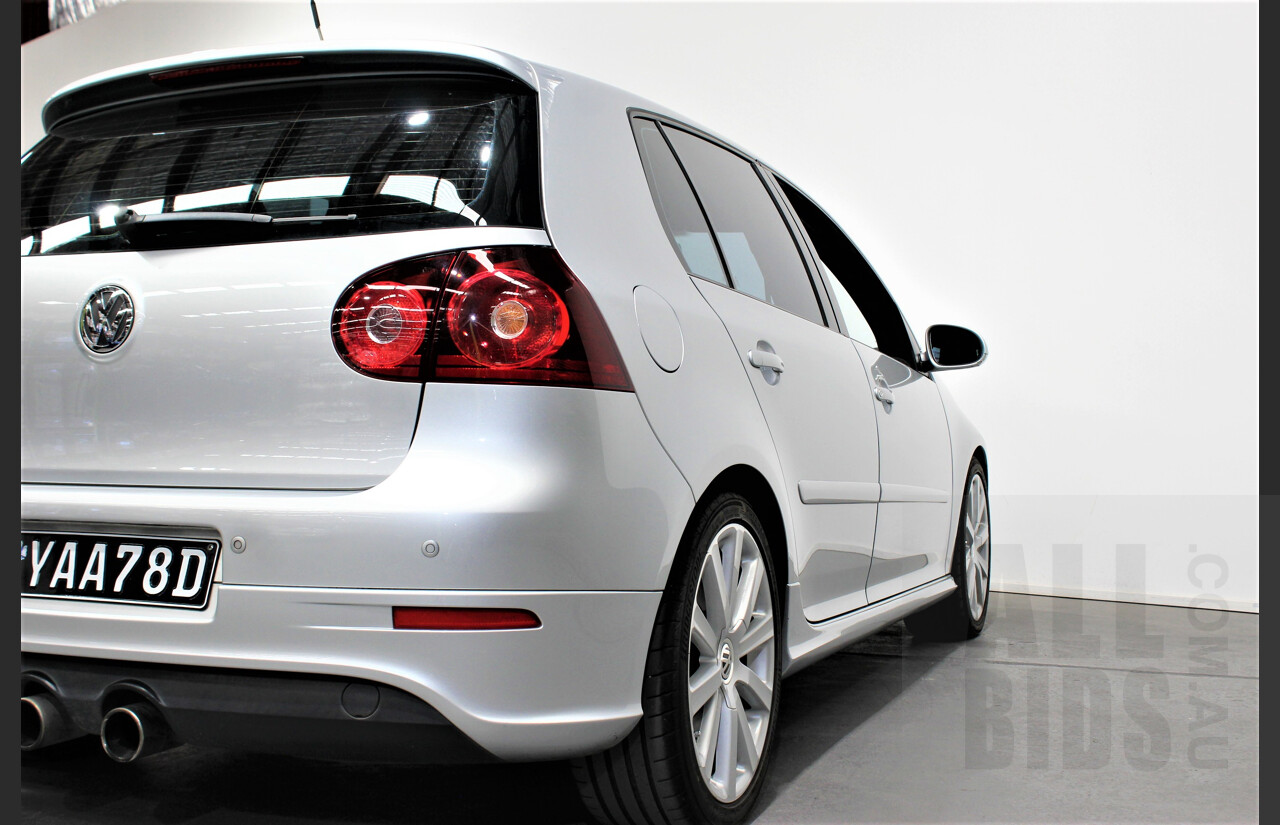 7/2009 Volkswagen Golf R32 MK5 1K MY09 5d Hatchback Metallic Silver 3.2L AWD VR6