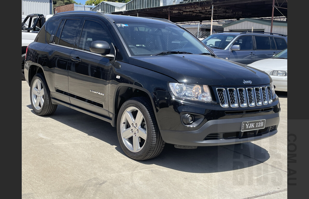 4/2013 Jeep Compass Limited (4x4) MK MY12 4d Wagon Black 2.4L