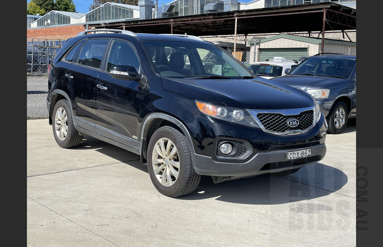 7/2011 Kia Sorento SLi (4x4) XM MY11 4d Wagon Black 2.2L