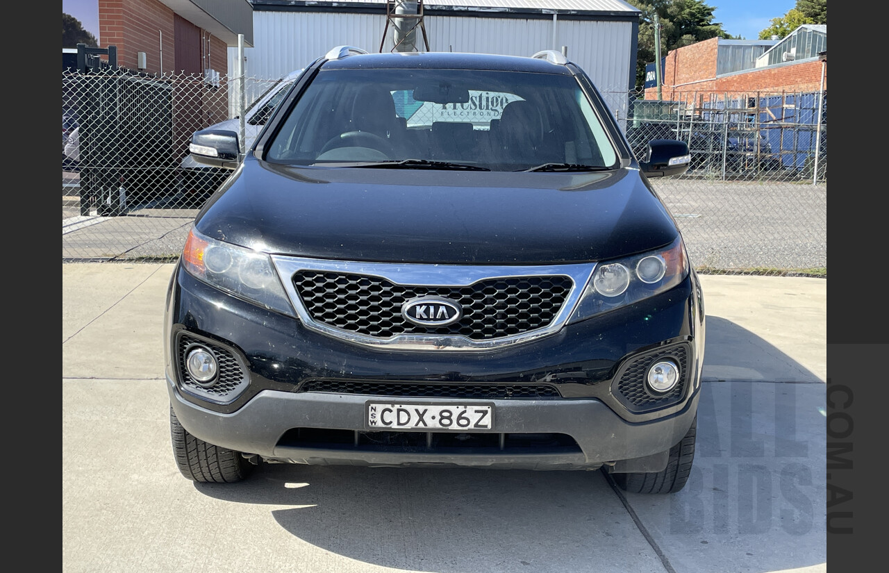 7/2011 Kia Sorento SLi (4x4) XM MY11 4d Wagon Black 2.2L