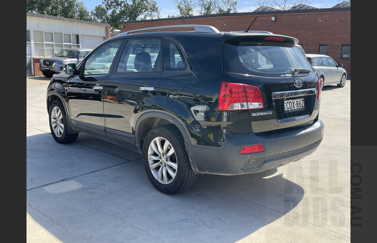 7/2011 Kia Sorento SLi (4x4) XM MY11 4d Wagon Black 2.2L