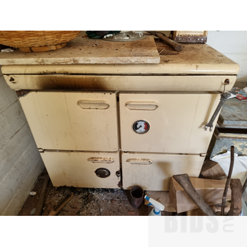 Rayburn Cream Enamel Wood Burning Stove