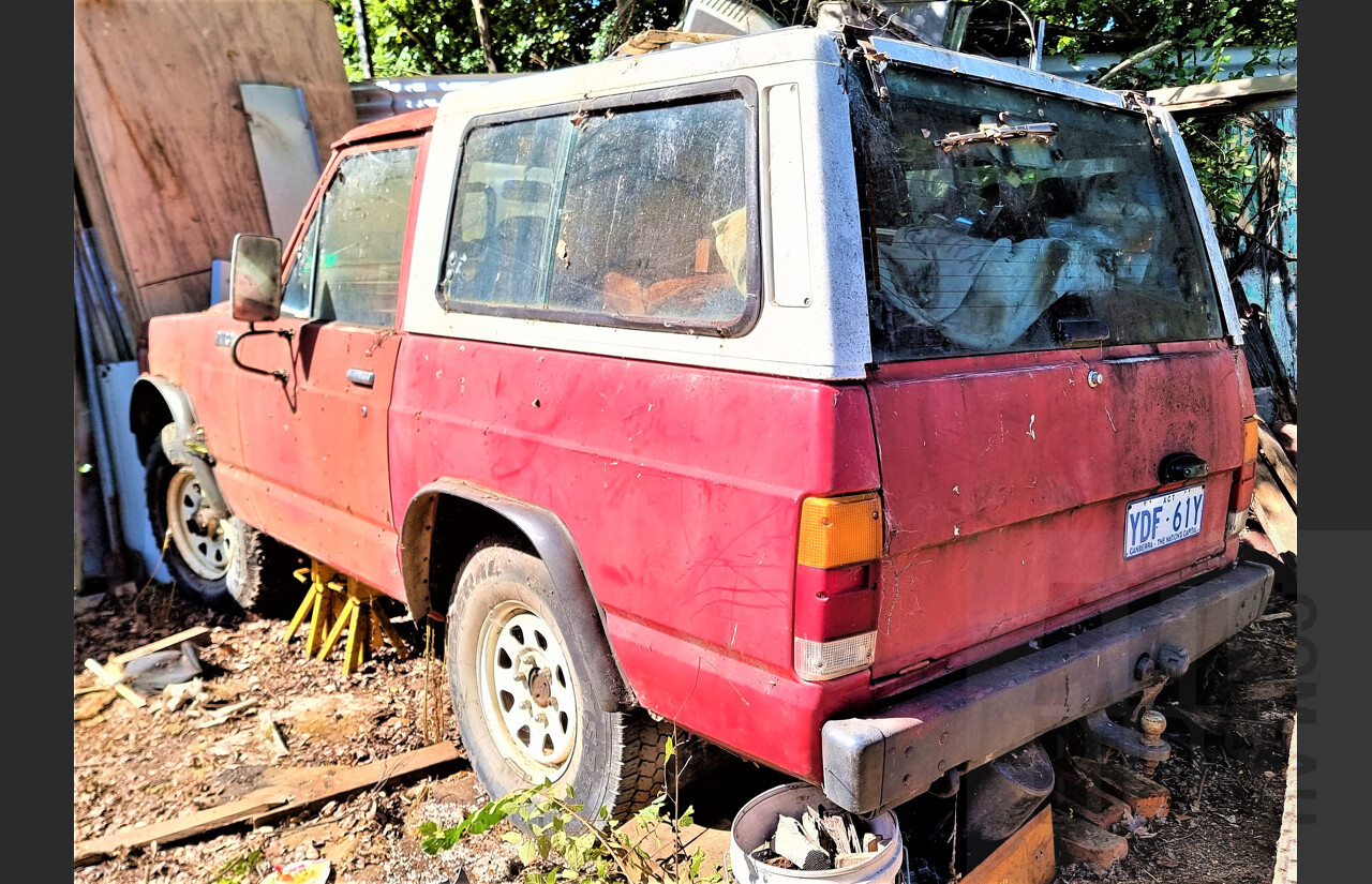9/1984 Nissan Patrol (4x4) SWB 2d Hardtop Red 2.8L