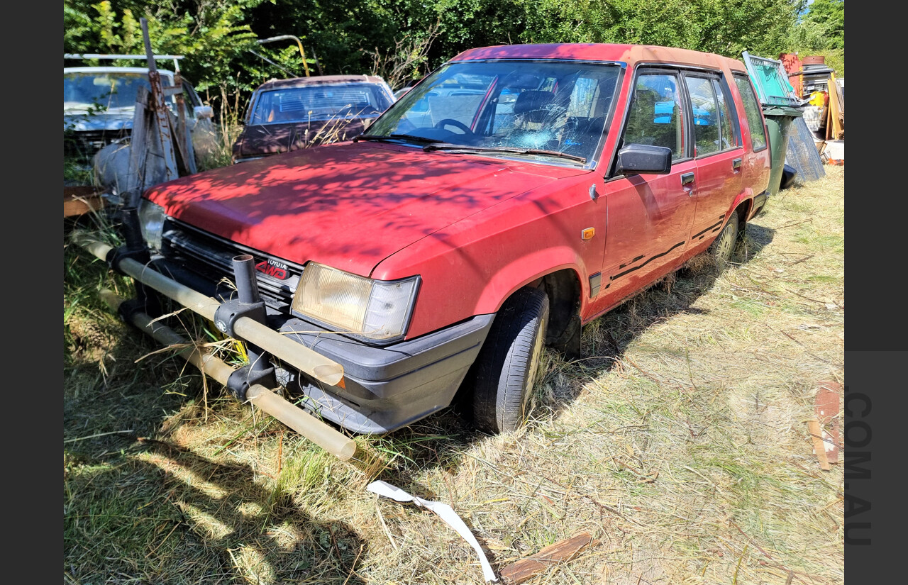 10/1986 Toyota Tercel SR5 (4x4) 4d Wagon Red 1.5L