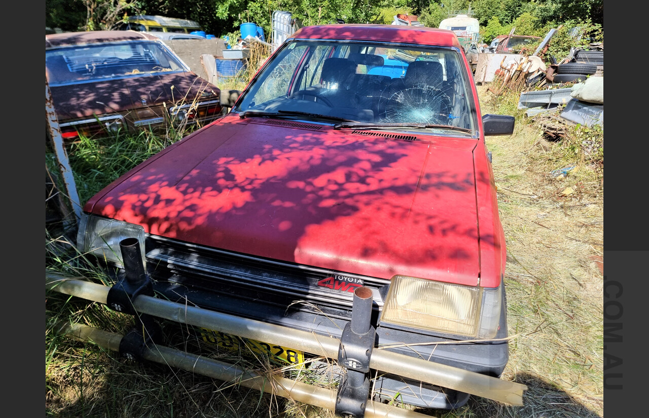 10/1986 Toyota Tercel SR5 (4x4) 4d Wagon Red 1.5L
