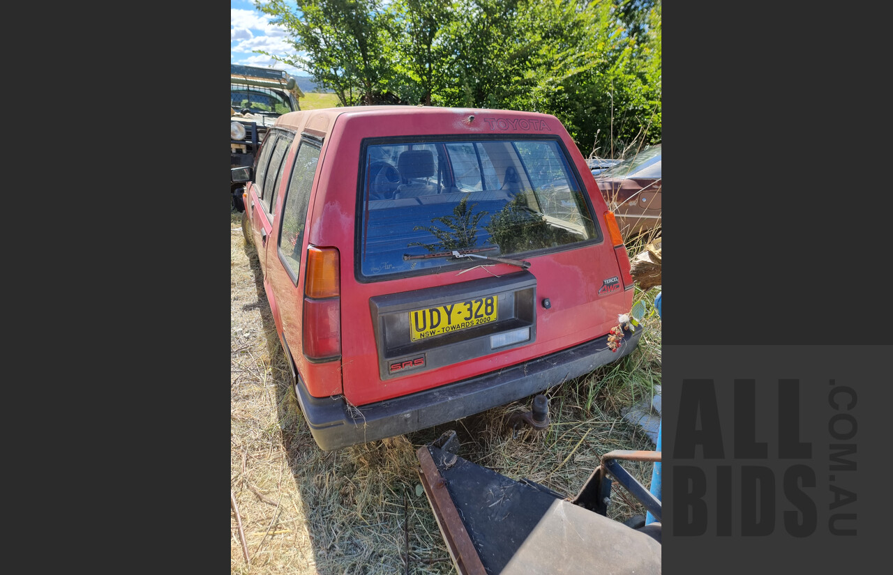 10/1986 Toyota Tercel SR5 (4x4) 4d Wagon Red 1.5L