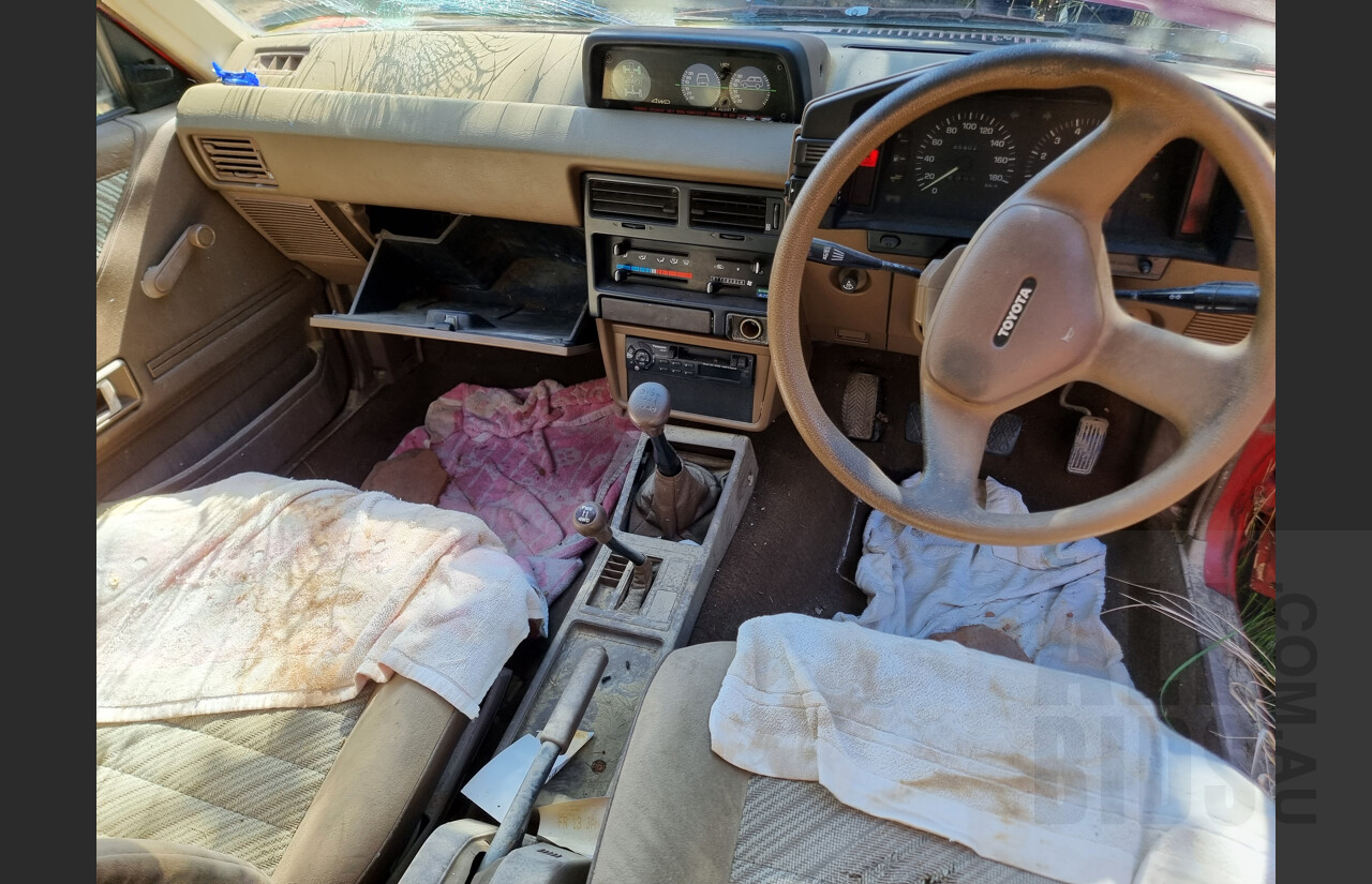 10/1986 Toyota Tercel SR5 (4x4) 4d Wagon Red 1.5L