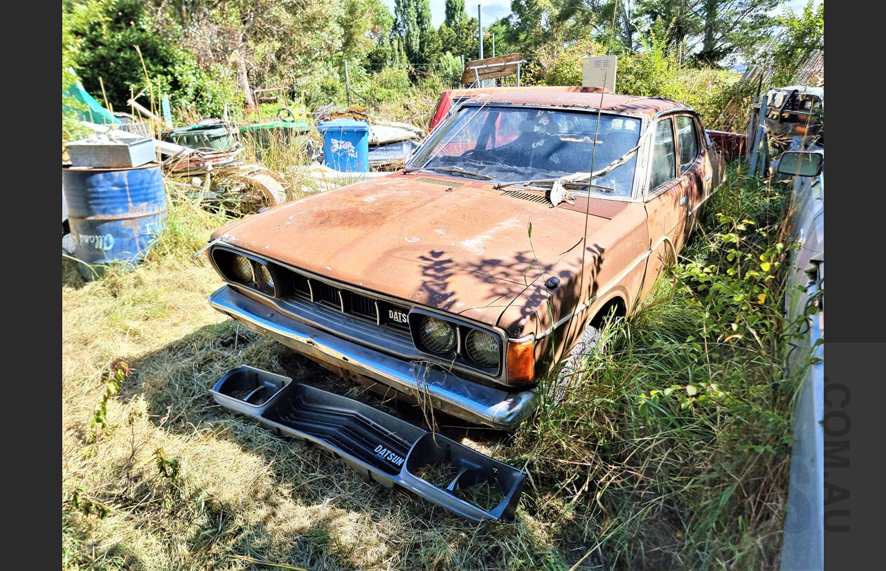 6/1974 Datsun 180b GL 4d Sedan Brown 1.8L - Project Car