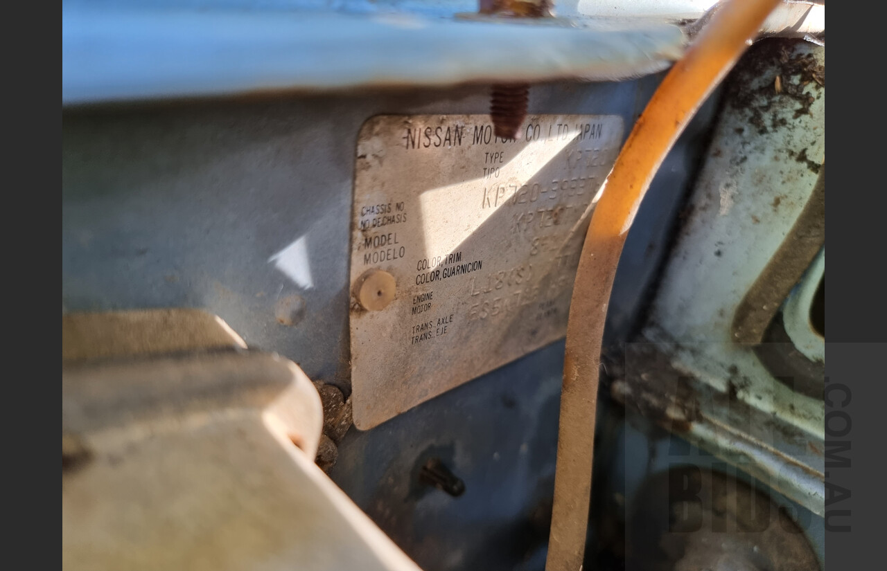 7/1982 Nissan Datsun 720 King Cab P/up Blue 1.8L