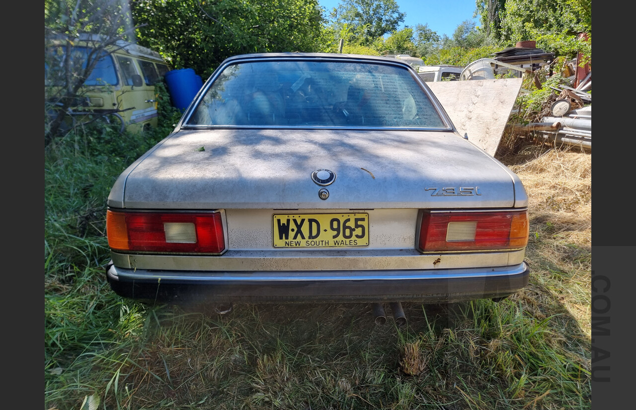 12/1985 BMW E23 735i Executive 4d Sedan Gold 3.4L - Project Car